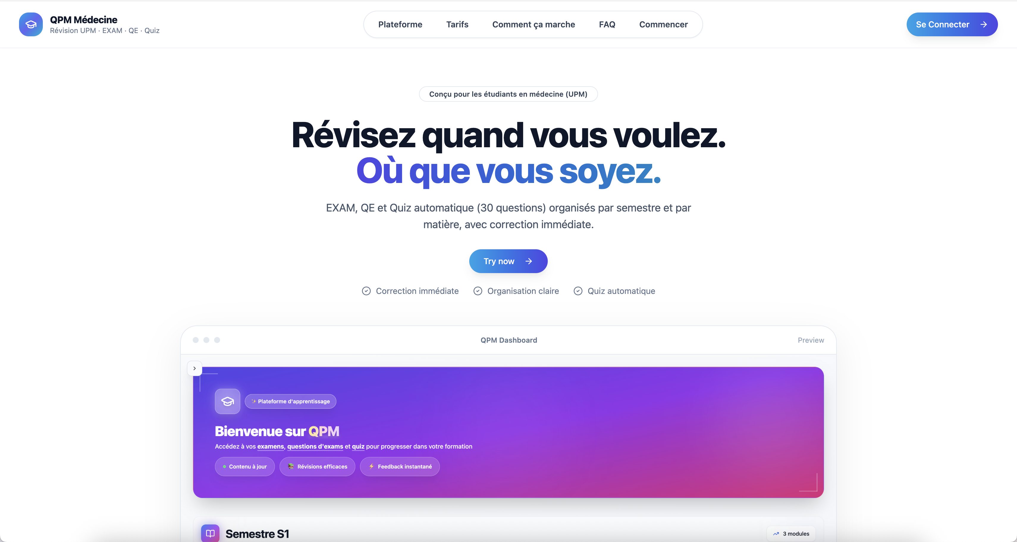 QPM Médecine preview